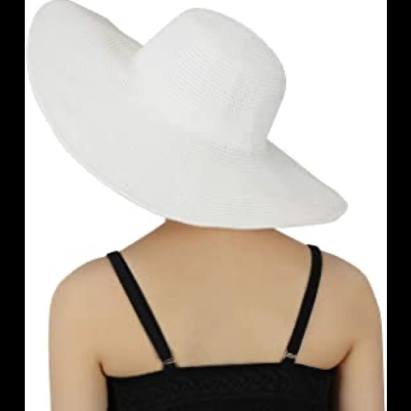 🆕🌞STUD & CHAIN STRAW FLOPPY SUN HAT🌞🆕 - Picture 3 of 16